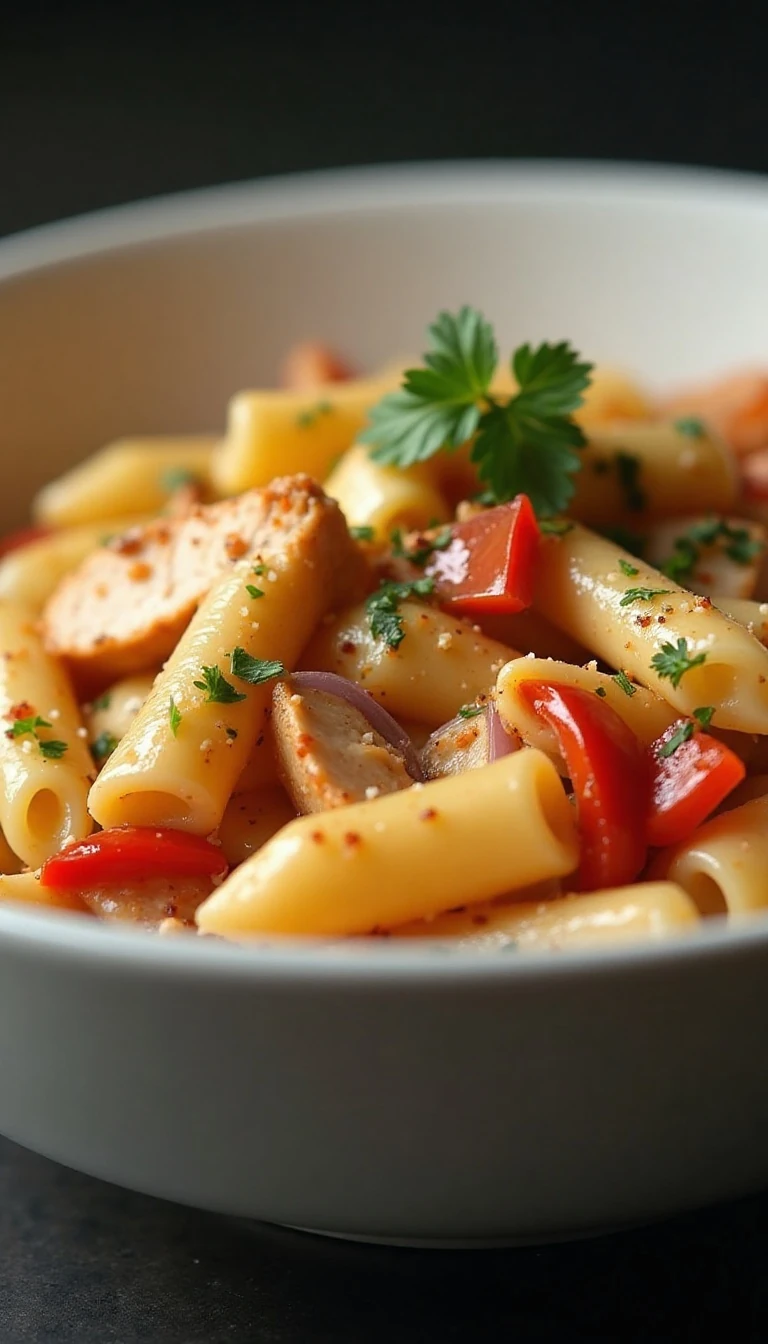 Creamy Cajun Chicken Pasta Recipe with Parmesan Sauce