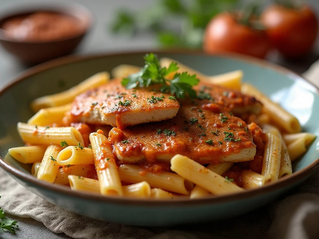 Creamy Cajun chicken pasta served for a comforting weeknight dinner