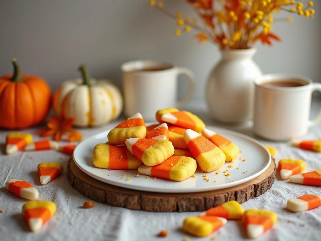 Candy corn cookies served at a fall celebration