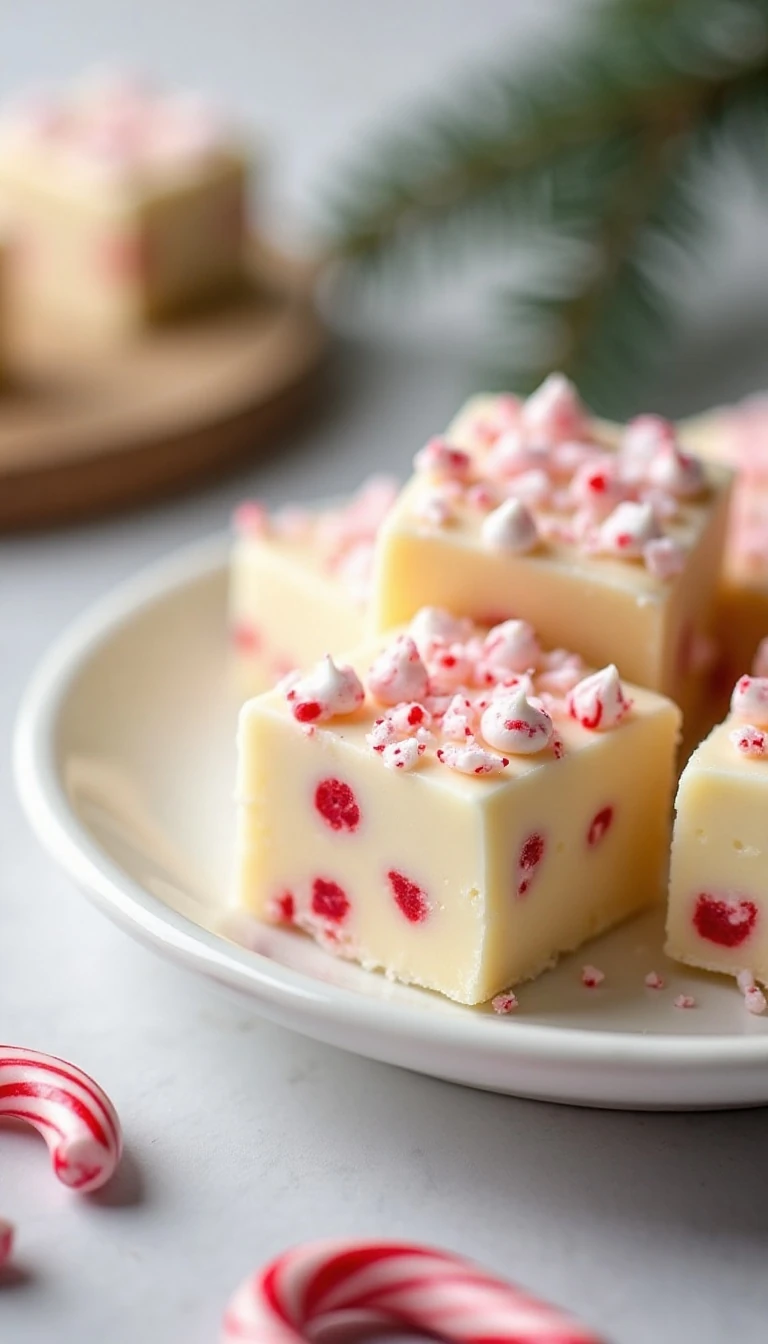 Easy 3-Ingredient Candy Cane Fudge Recipe