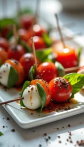 Caprese Skewers Recipe for Easy Party Appetizers