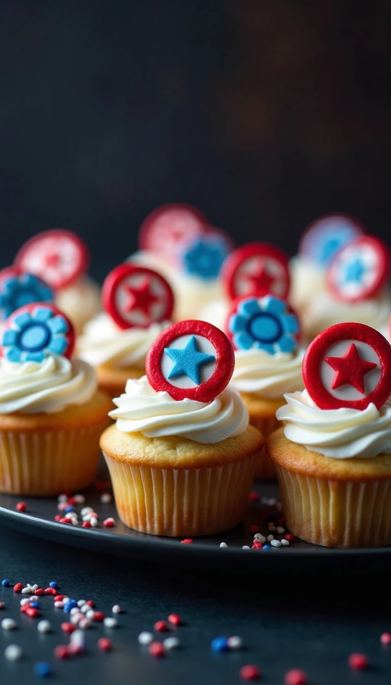 Captain America: Civil War Cupcakes for Movie Fans