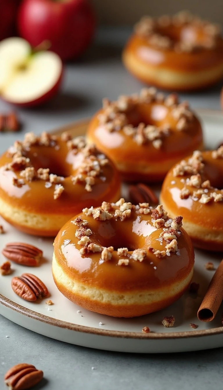 Baked Caramel Apple Donuts Recipe