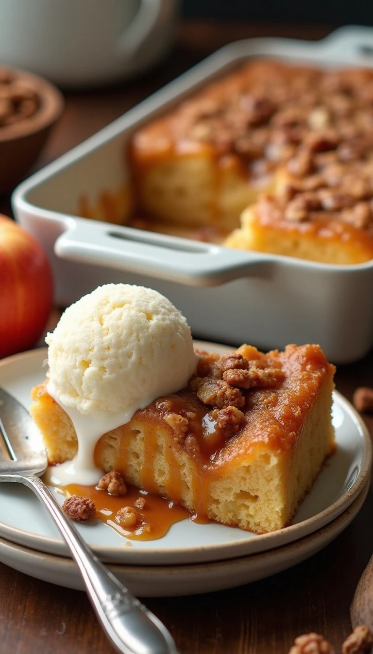 Easy Caramel Apple Dump Cake Recipe