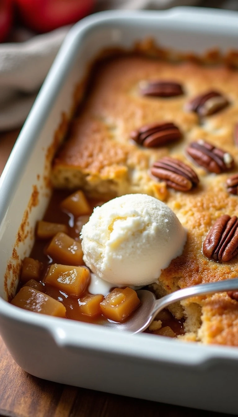 Easy Caramel Apple Pecan Cobbler Recipe