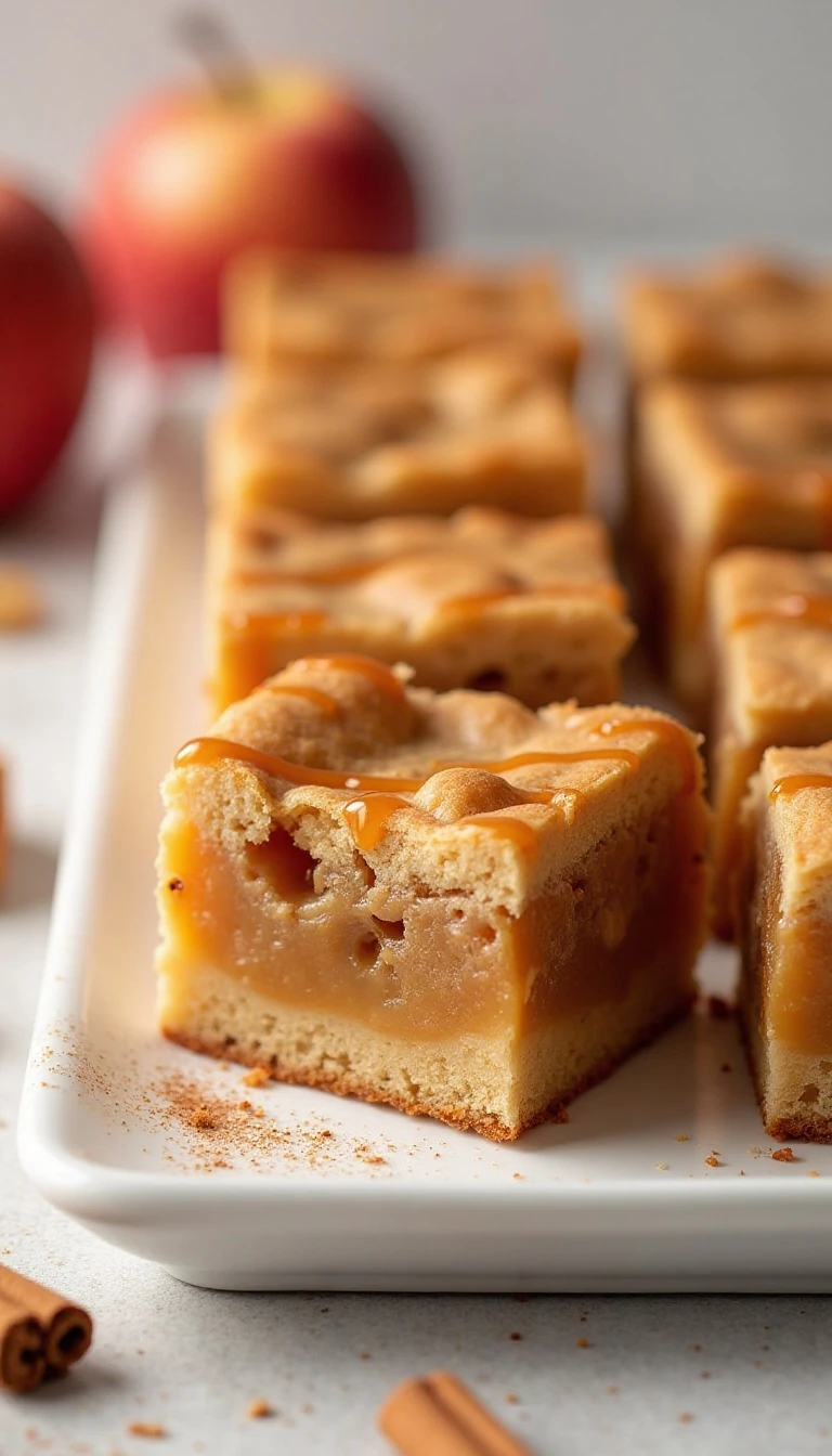 Easy Caramel Apple Pie Blondies Recipe