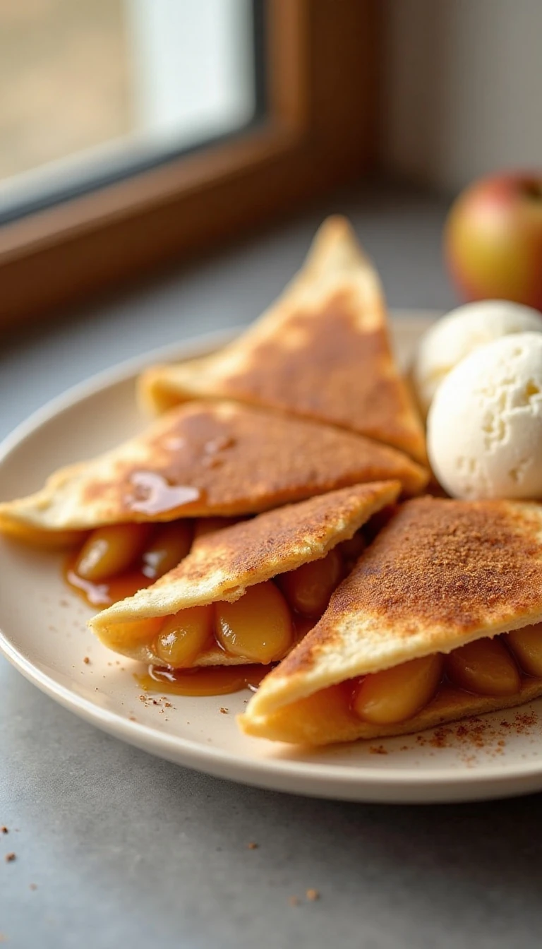 Easy Caramel Apple Pie Quesadillas Recipe