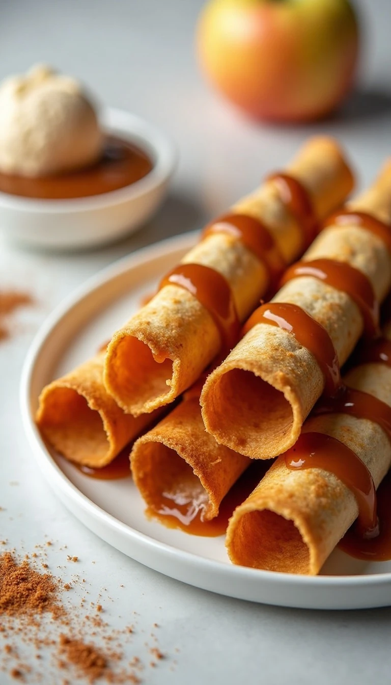 Easy Caramel Apple Taquitos Recipe