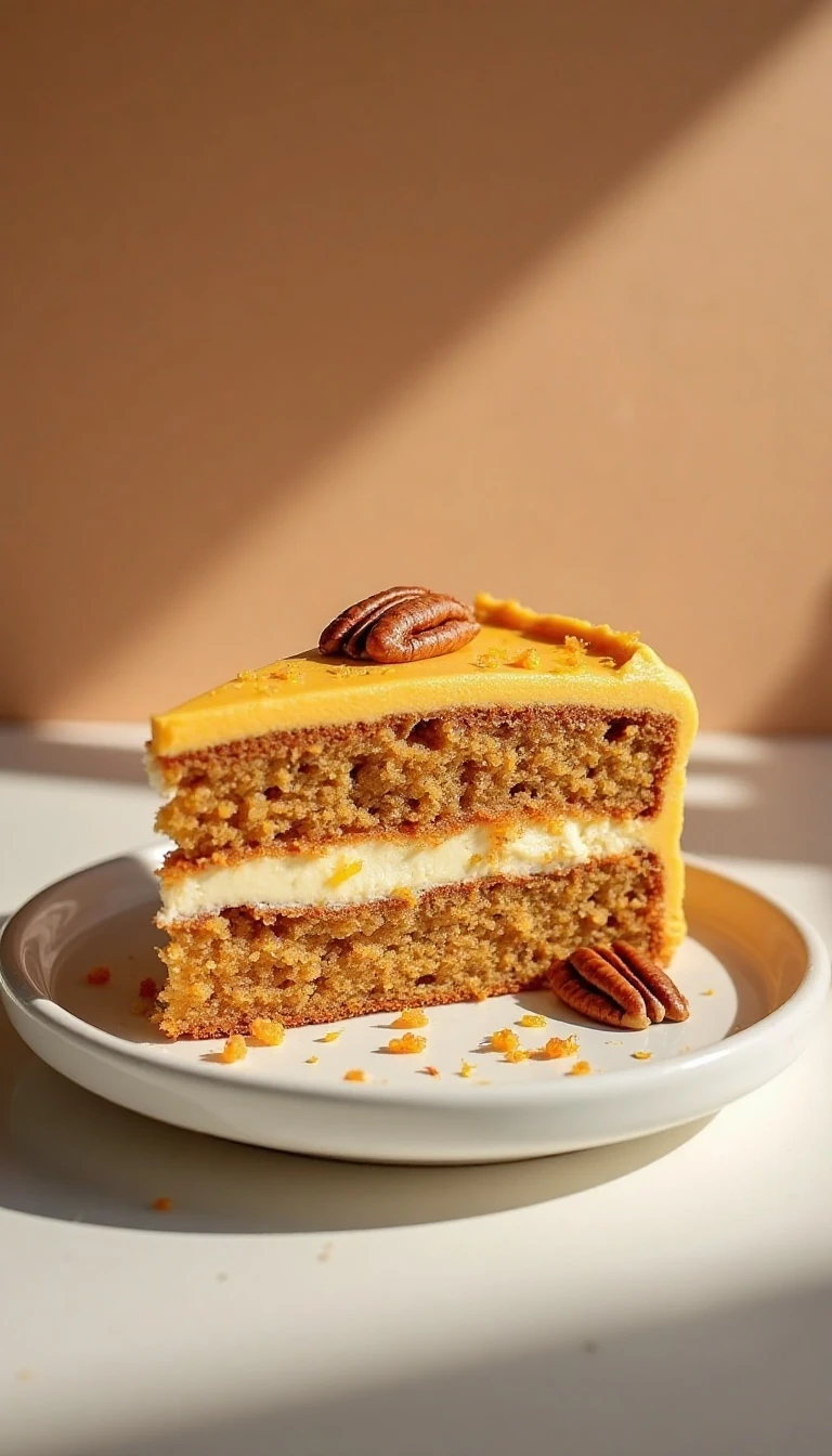 Carrot Cake With Orange Cream Cheese Frosting Recipe