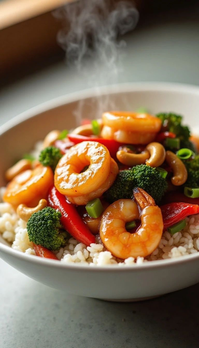 Easy Cashew Shrimp Recipe with Crisp Vegetables