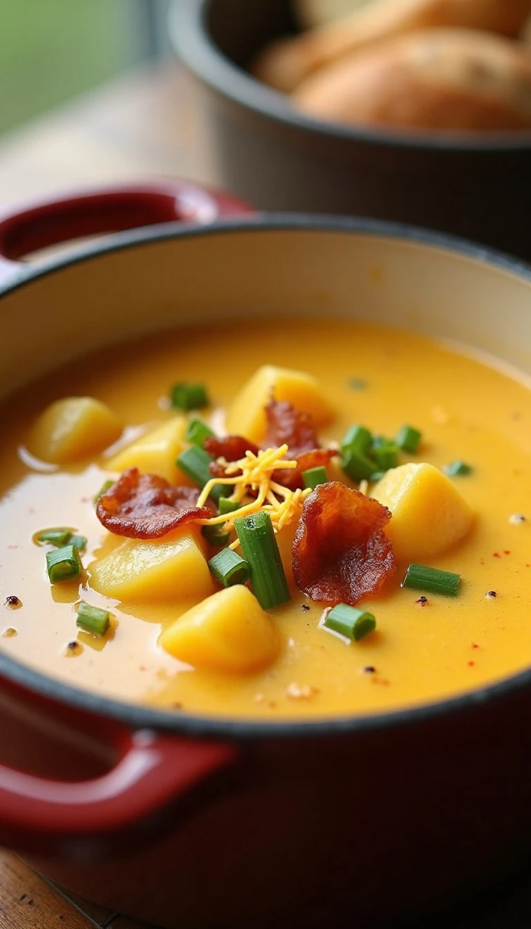 Creamy Cheddar Potato Soup Recipe