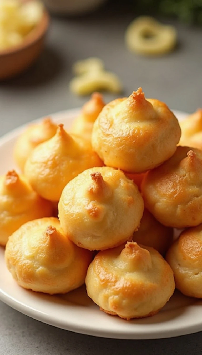 Easy French Cheese Puffs (Gougères) Recipe