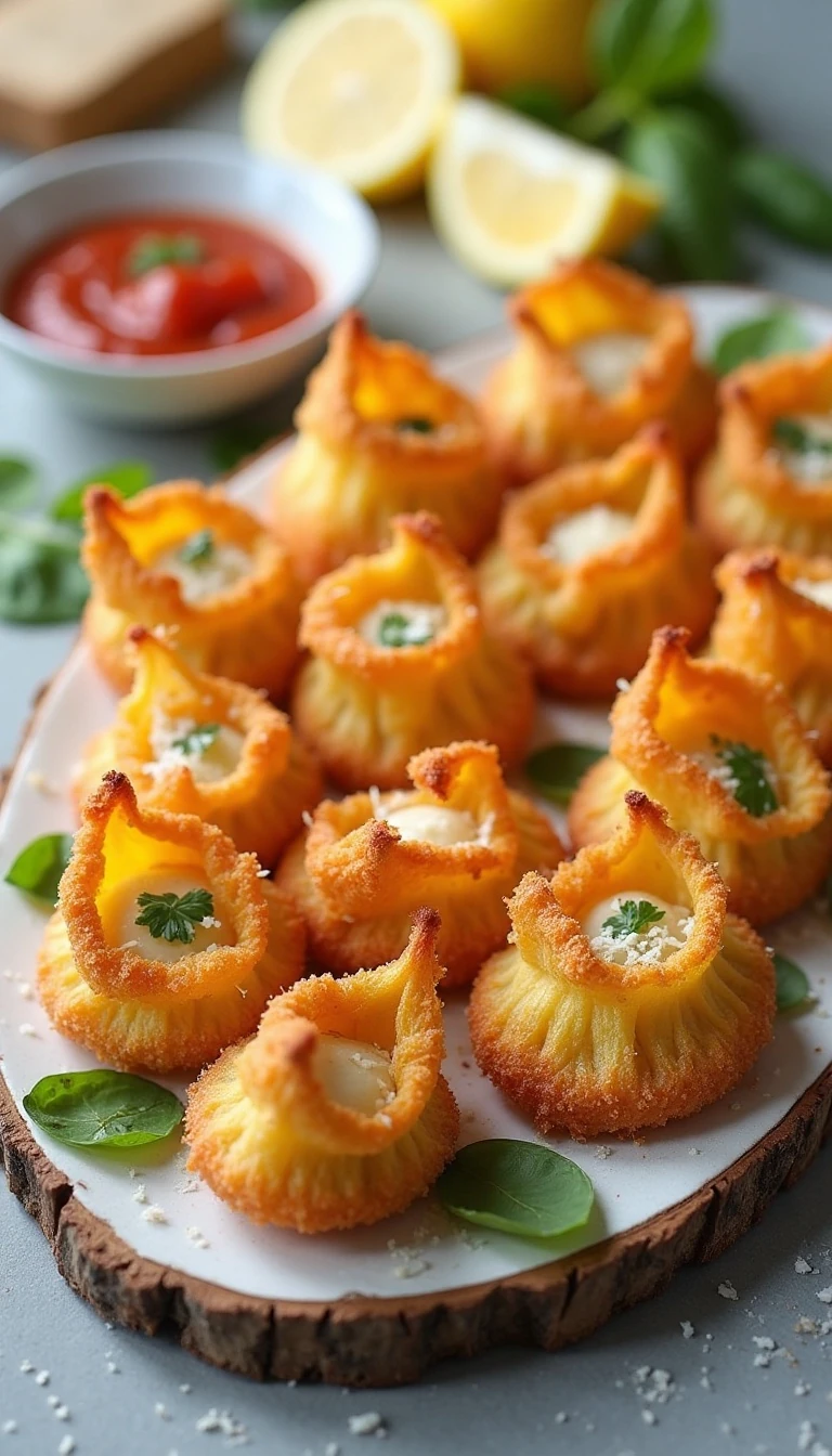 Crispy Cheese-Stuffed Squash Blossoms Recipe
