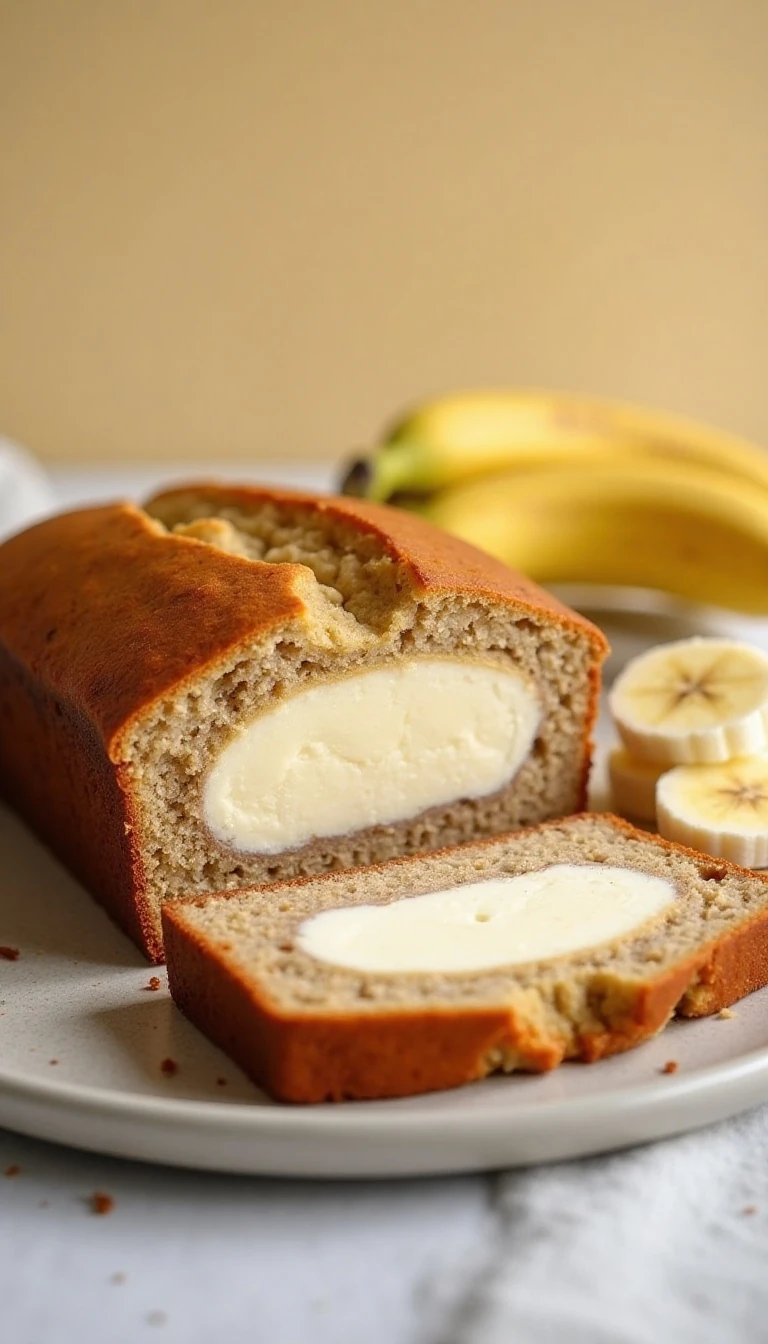 Easy Cheesecake Banana Bread Recipe