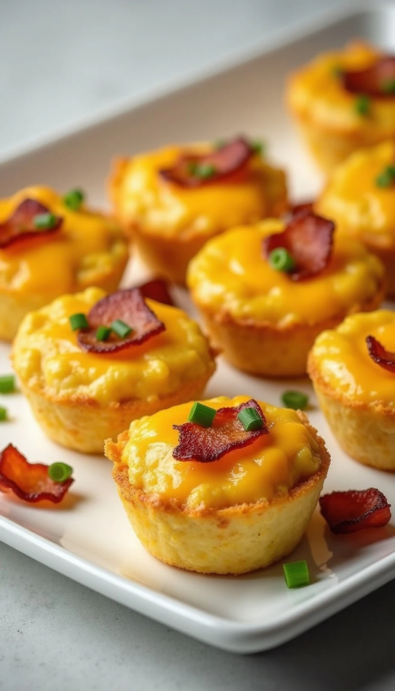 Cheesy Bacon Chives Omelet Cups Recipe