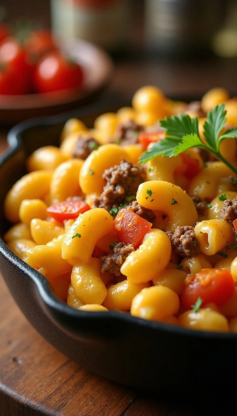 Easy One-Pot Cheesy Beef Macaroni