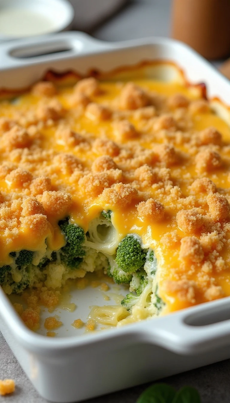 Easy Cheesy Broccoli Casserole Recipe