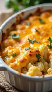 Easy Cheesy Cauliflower Casserole Recipe for a Cozy Dinner