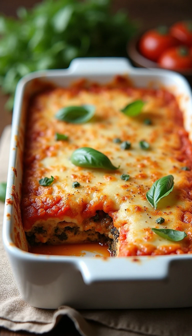 Easy Cheesy Eggplant Casserole Recipe