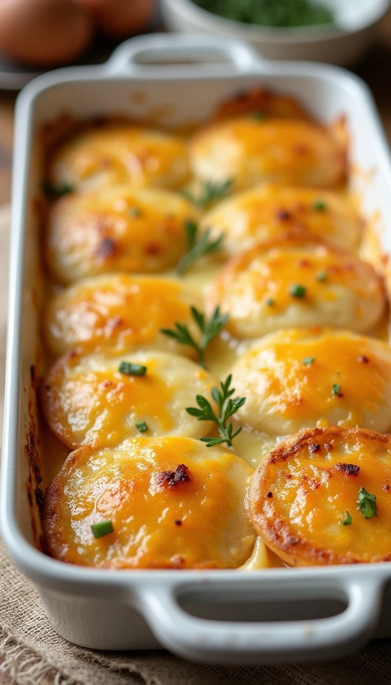 Cheesy Garlic Scalloped Potatoes Recipe