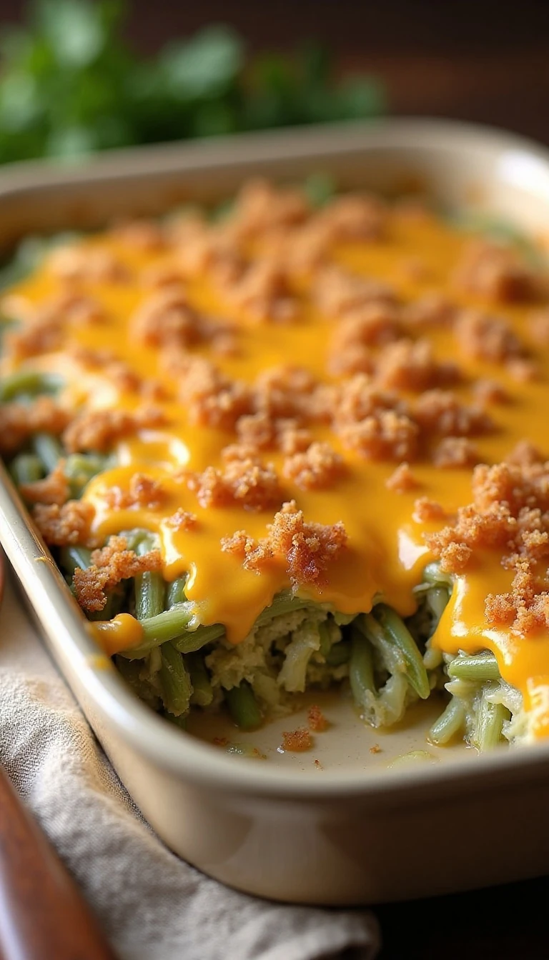 Cheesy Green Beans and Cabbage Casserole Recipe
