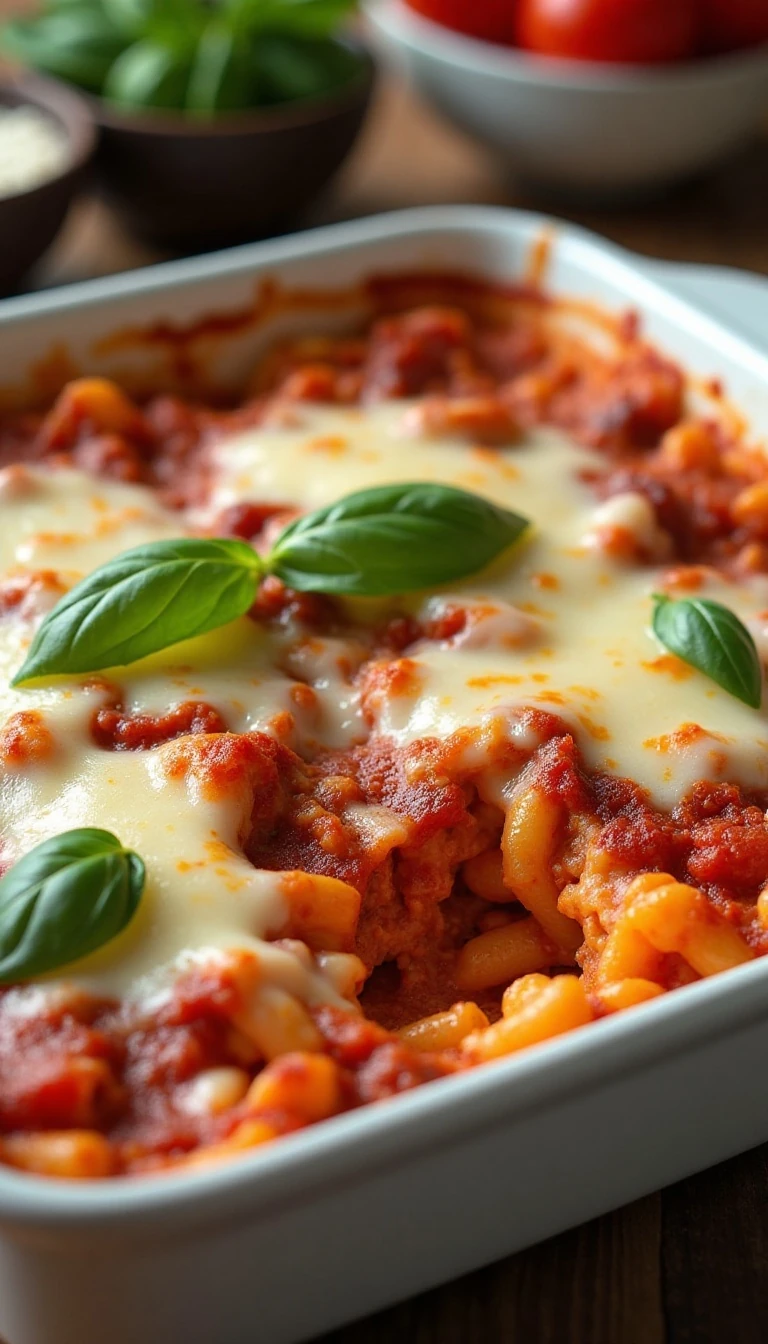 Easy Cheesy Pizza Casserole Recipe