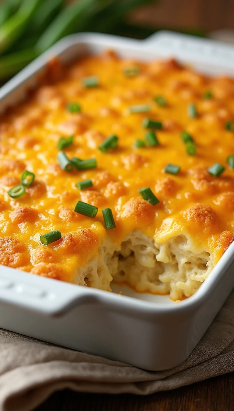 Easy Cheesy Potato Casserole Recipe for a Comforting Dinner