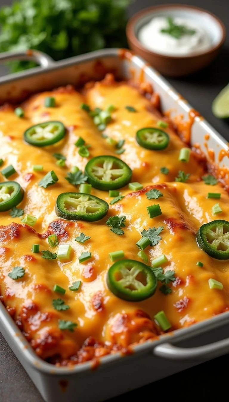 Cheesy Ranch Chicken Enchiladas Recipe