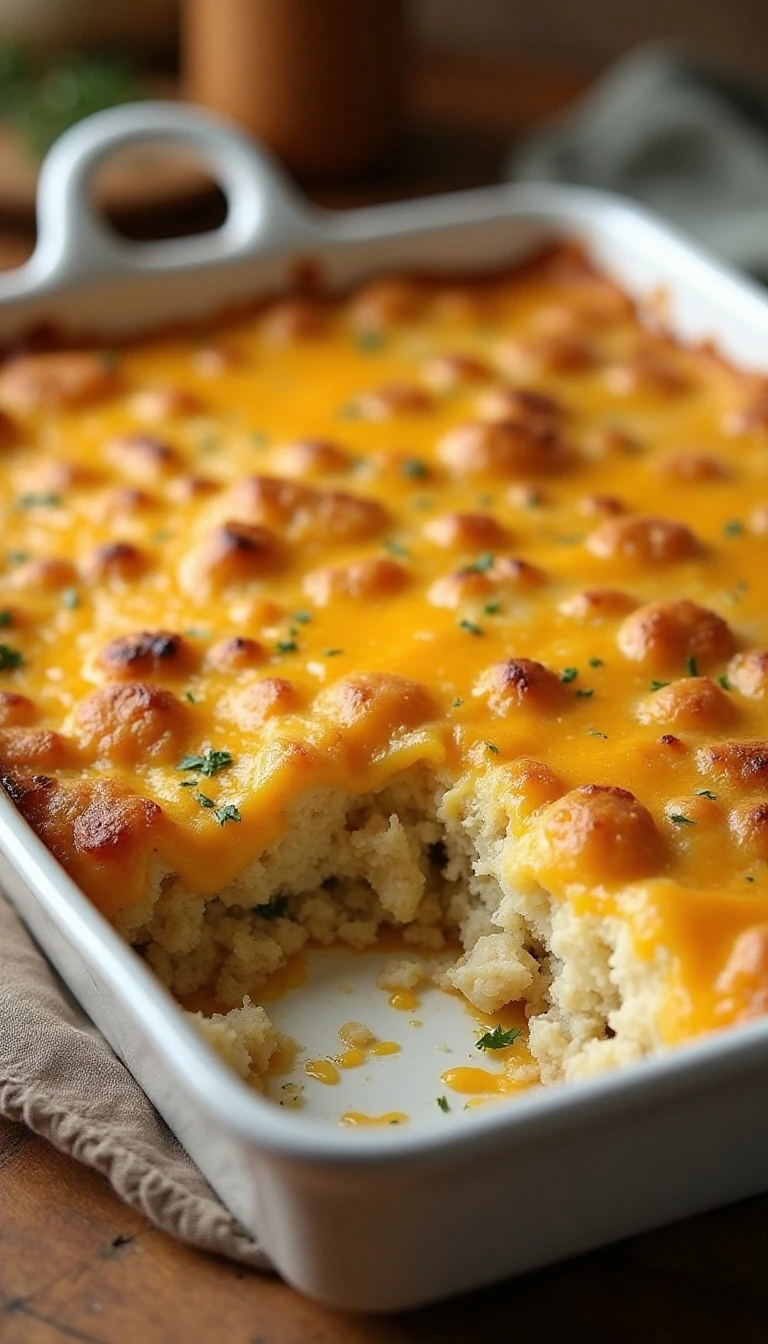 Easy Cheesy Stuffing Casserole Recipe
