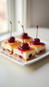 Easy Cherry Cheesecake Bars Recipe with Crescent Roll Crust