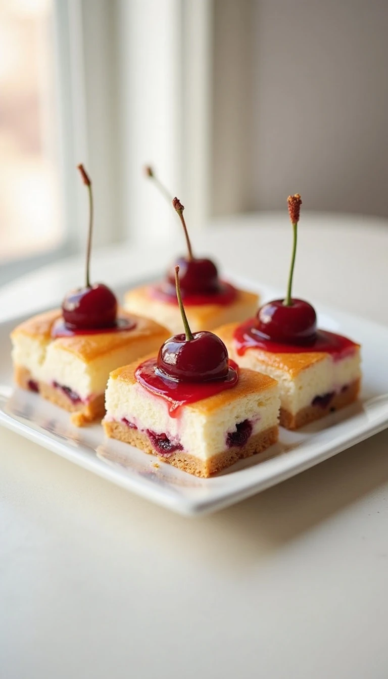 Easy Cherry Cheesecake Bars Recipe with Crescent Roll Crust
