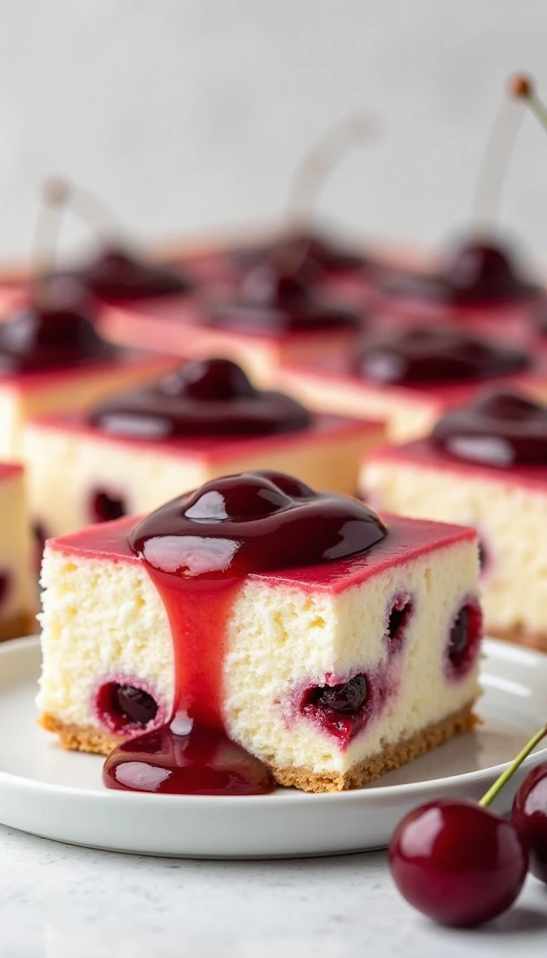 Easy Cherry Cheesecake Poke Cake Recipe