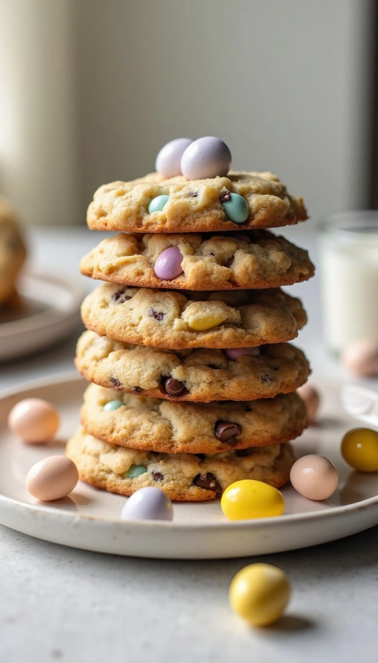Chewy Cadbury Mini Egg Chocolate Chip Cookies Recipe