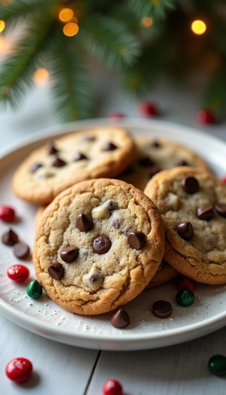 Chewy Christmas Chocolate Chip Cookies Recipe