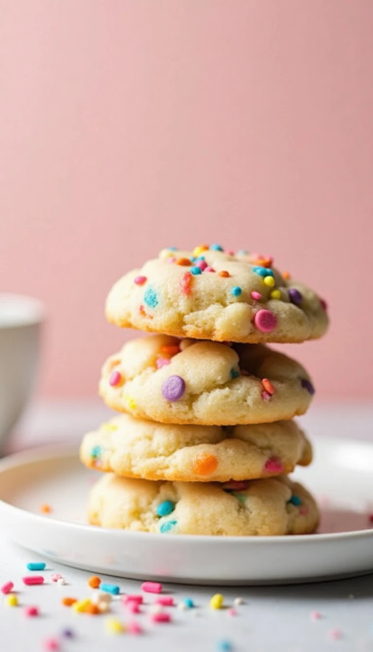 Soft and Chewy Confetti Cookies Recipe