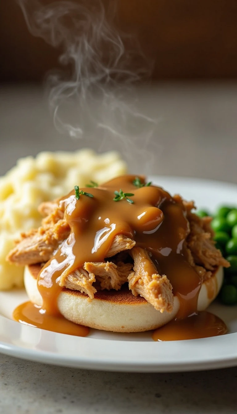 Easy Chicken and Gravy Sandwich Recipe