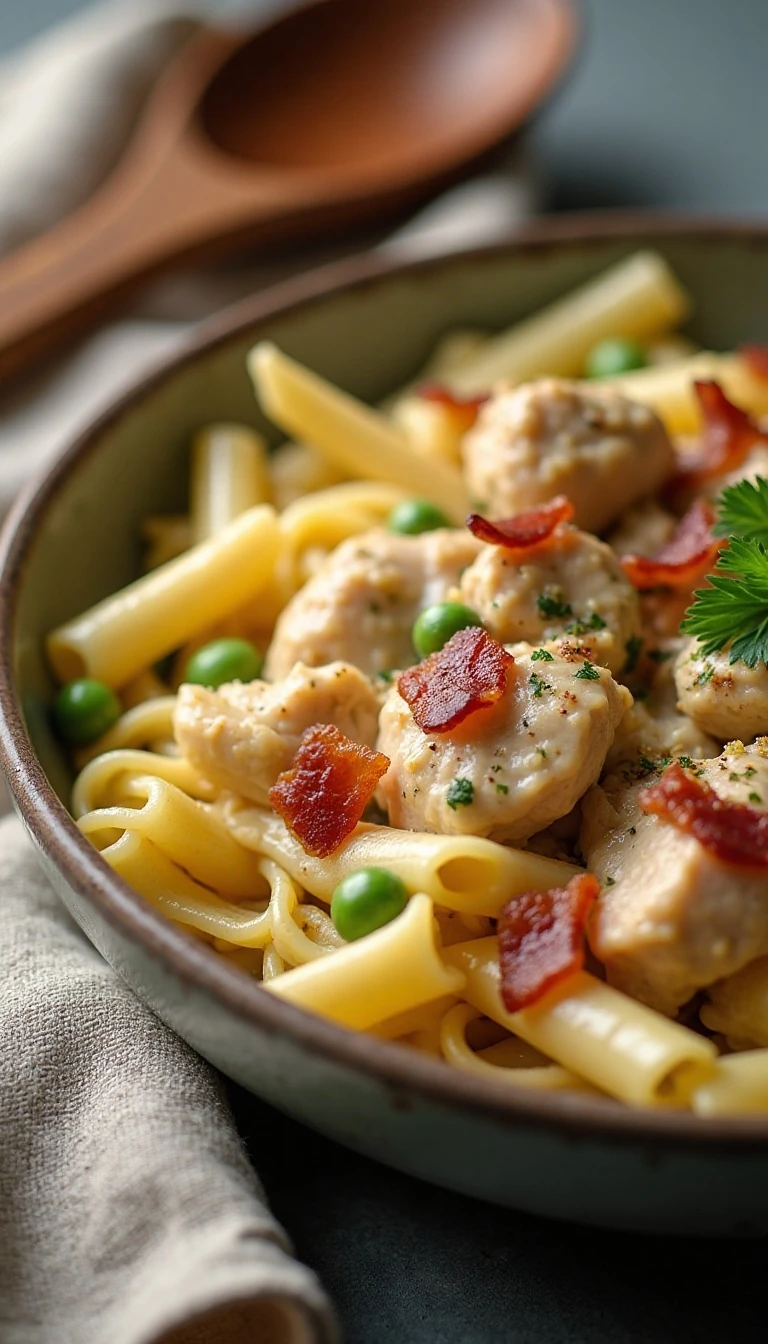 Chicken and Noodles With Bacon: A Creamy Comfort Food Classic