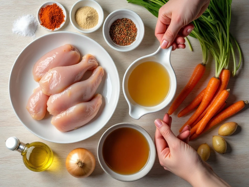 Ingredients for Crockpot chicken and potatoes