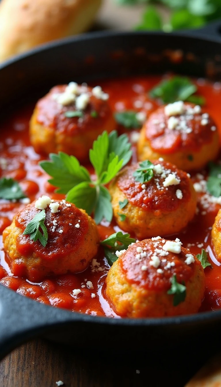 Easy 30-Minute Chicken Meatballs Skillet Dinner