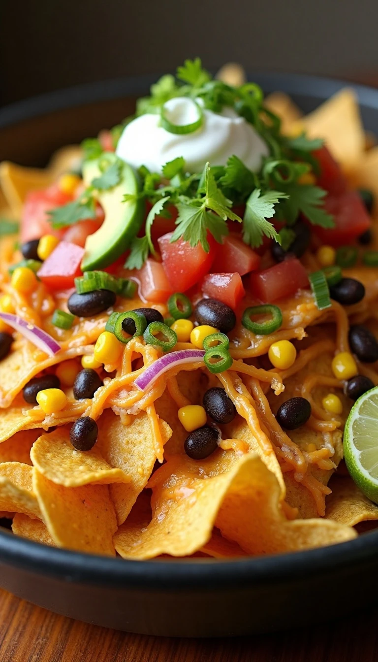 Ultimate Loaded Chicken Nachos Recipe