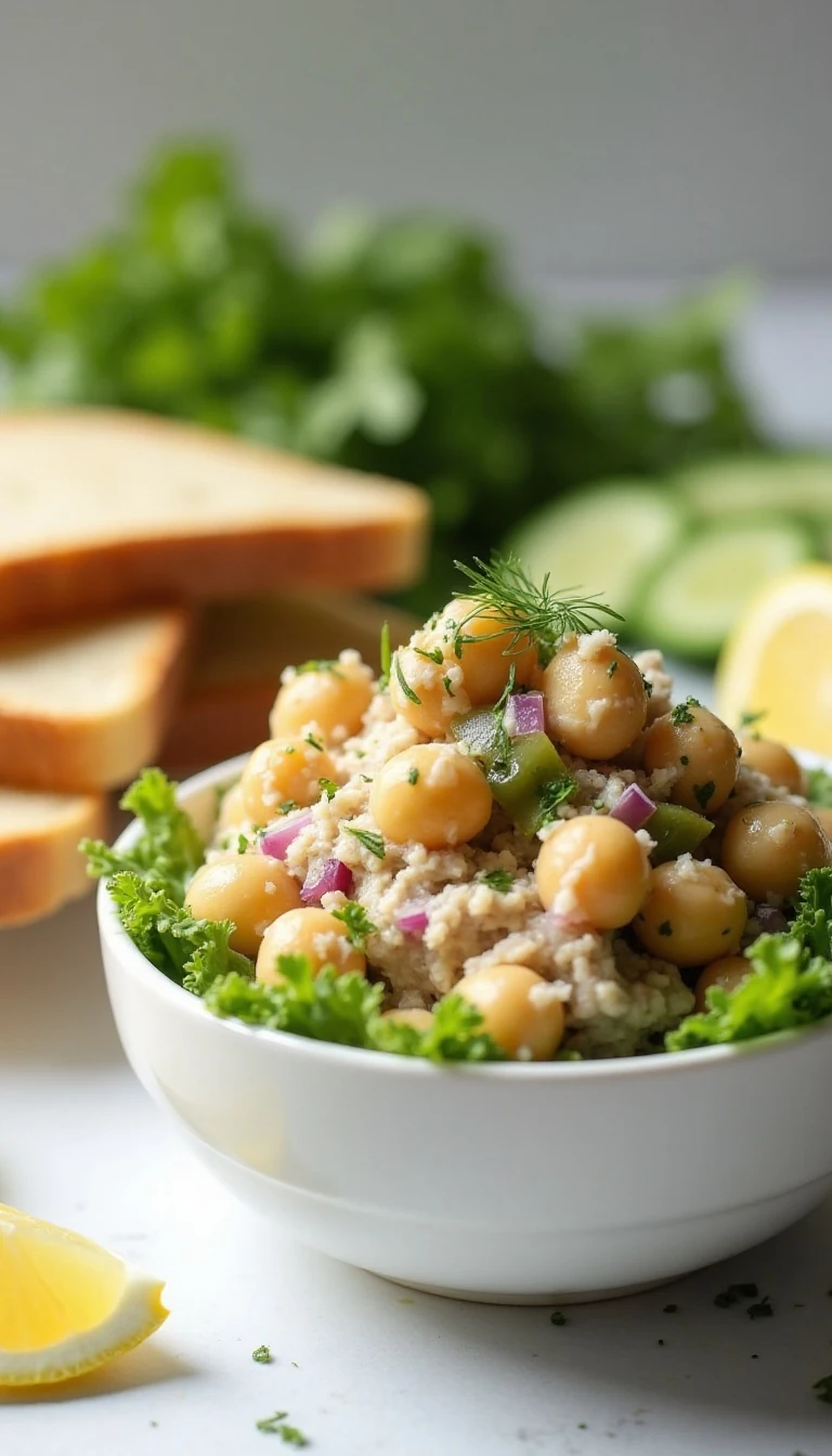 Easy Chickpea Tuna Salad Recipe (Vegan & Healthy)