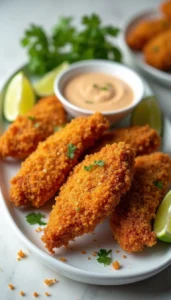 Crispy Chipotle Lime Crusted Chicken Tenders Recipe