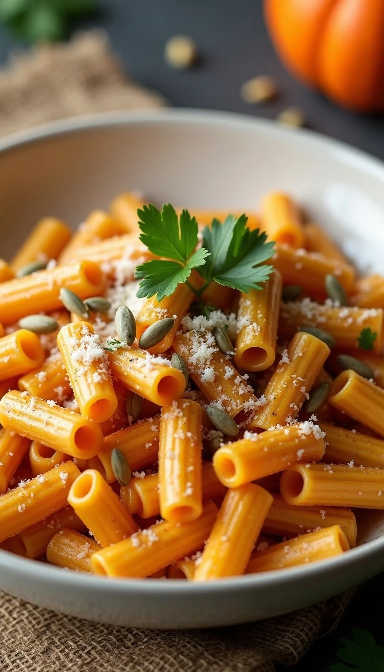 Creamy Chipotle Pumpkin Pasta Recipe