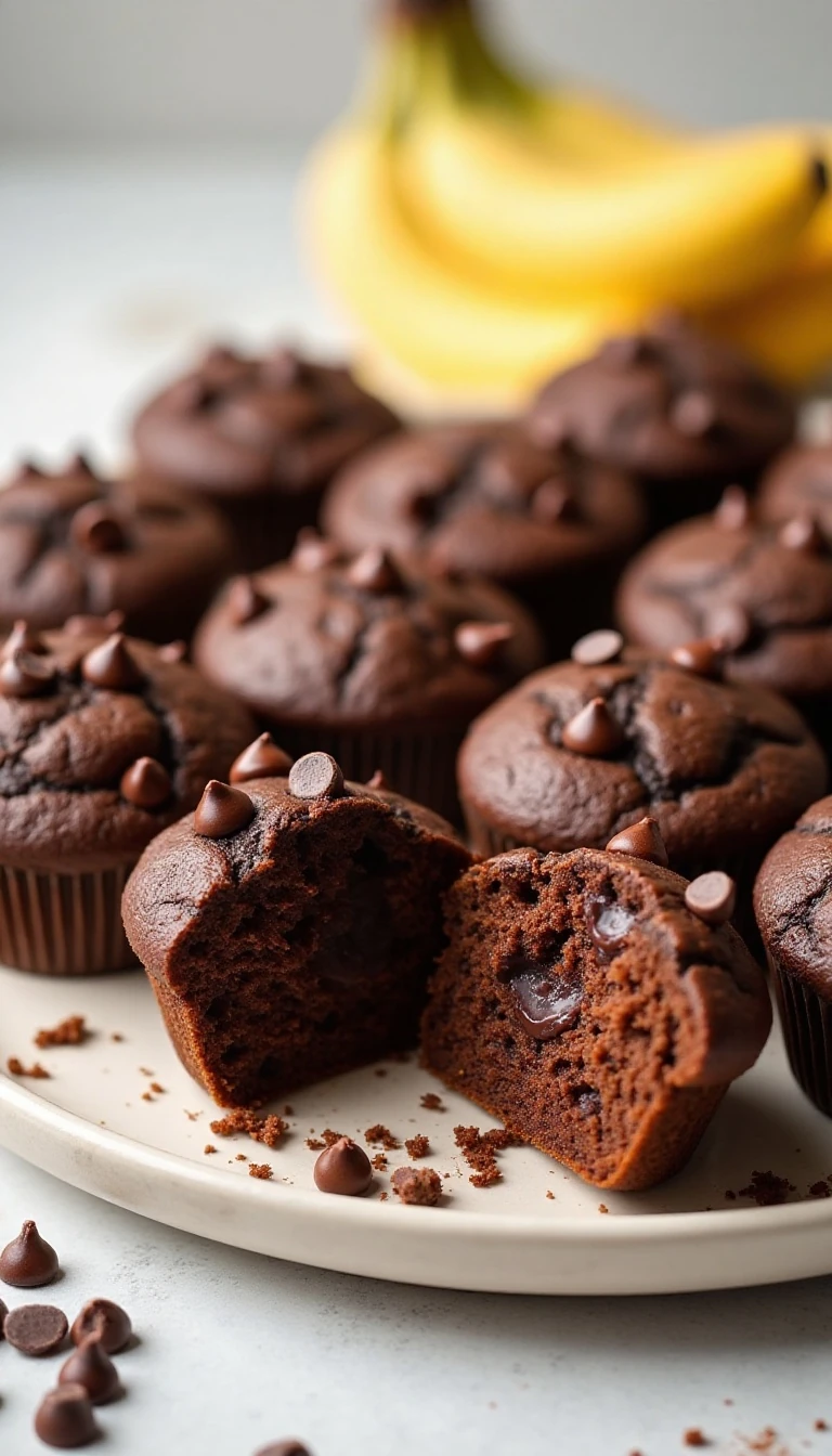 Easy Chocolate Banana Muffins Recipe for a Rich, Moist Breakfast