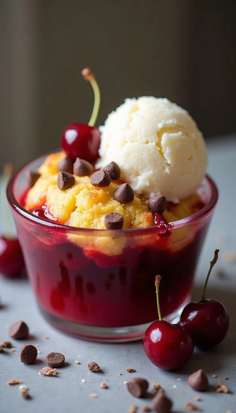 Easy Chocolate Chip Cherry Dessert Recipe