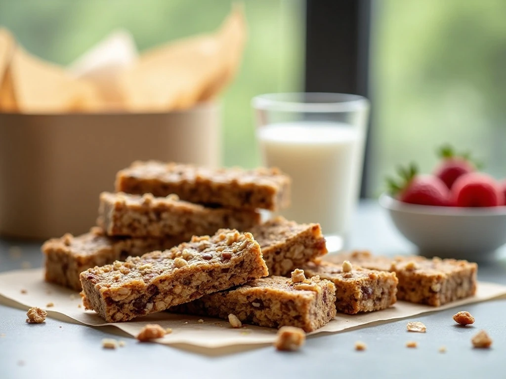 Chocolate chip granola bars served as a snack