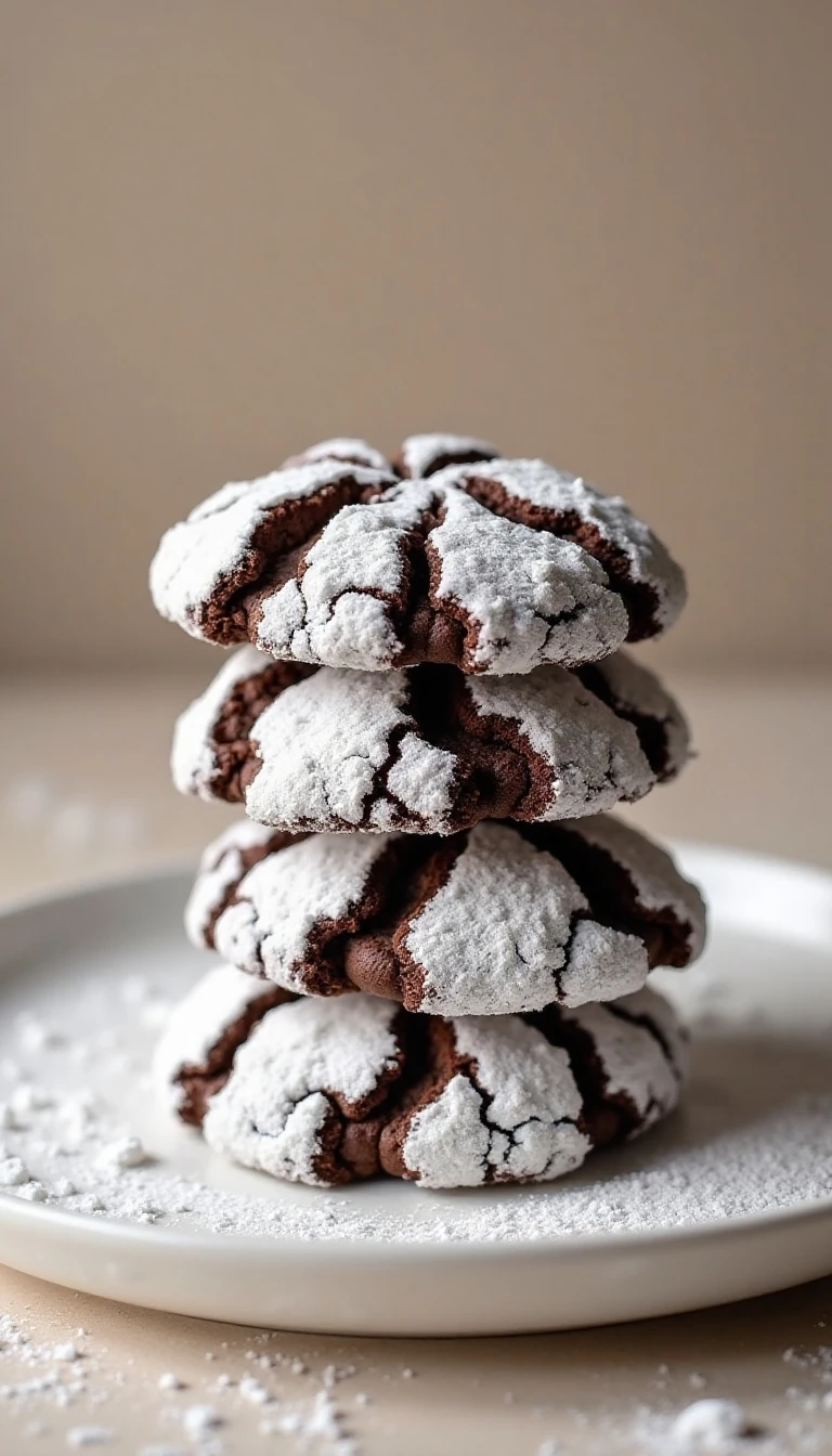 Easy Fudgy Chocolate Crinkle Cookies Recipe
