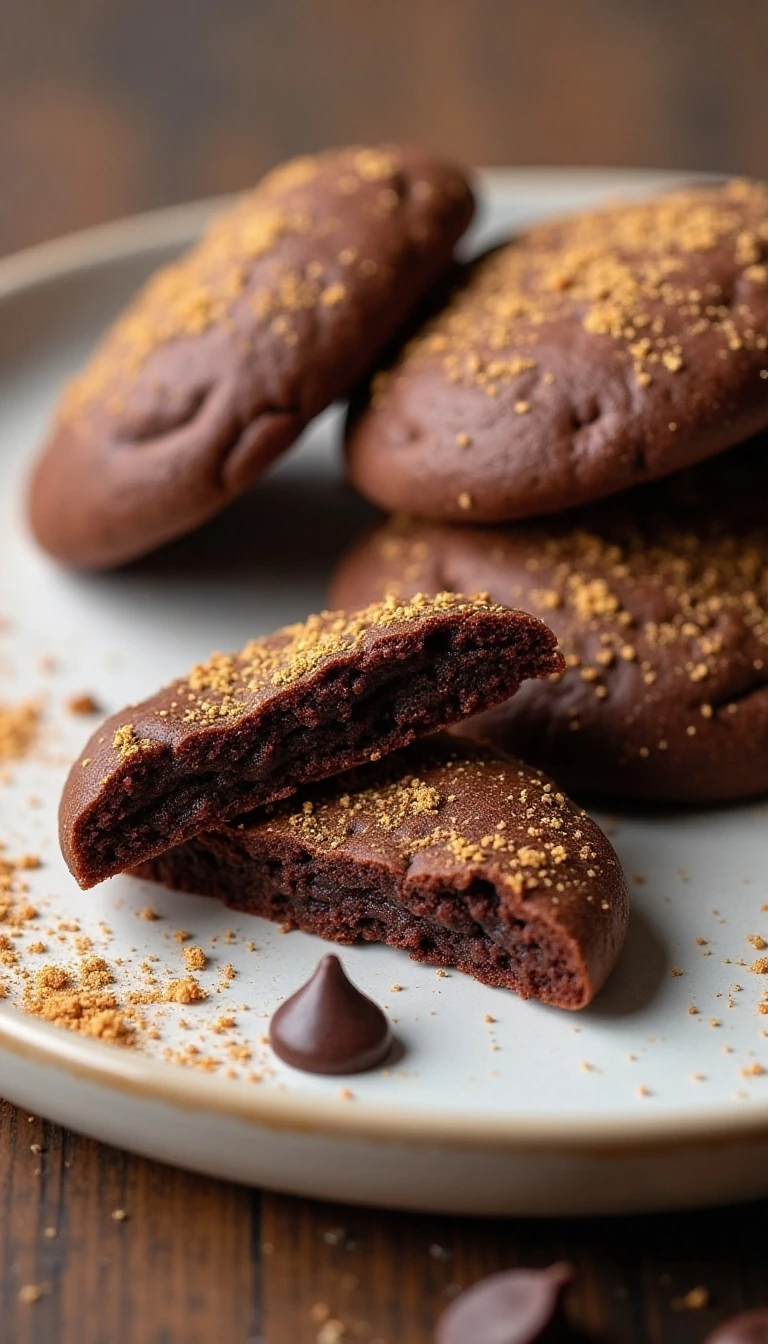 Easy Chocolate Glitter Cookies Recipe