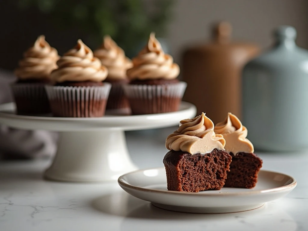 Chocolate cupcakes ready for serving and storage