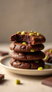 Easy Chocolate Pistachio Cookies Recipe